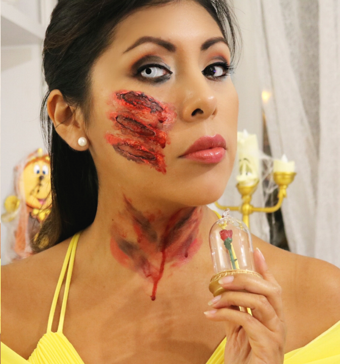 tuto makeup belle halloween